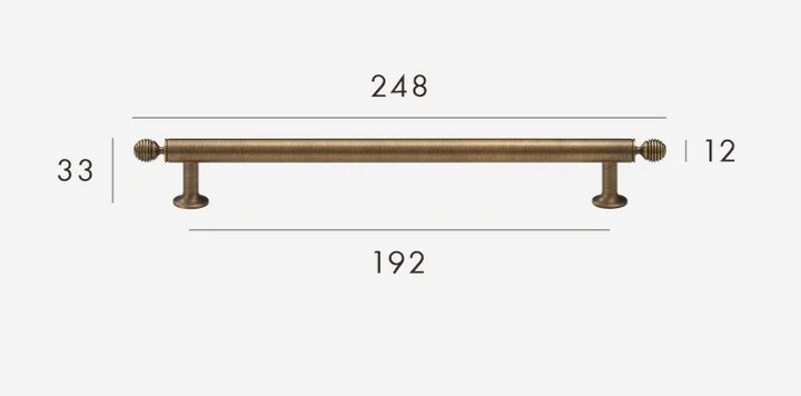 BrassElegance Solid Brass Antique T-Handle Stornfield