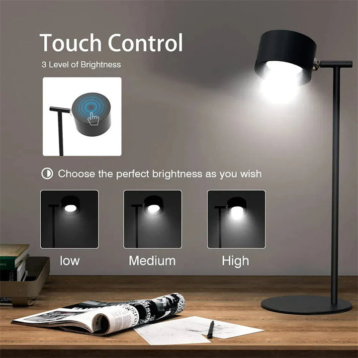 Touch-sensitive LED table lamp with magnetic base. | Stornfield