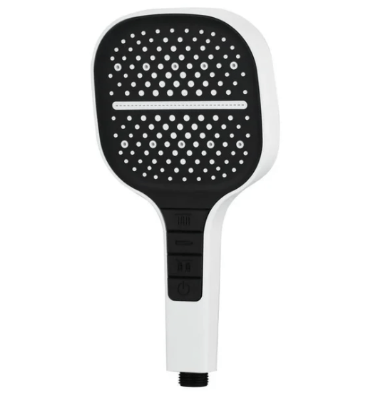 HydraLux 7-Settings Shower Head – Water-Saving & Anti-Scale – Square Chrome | Stornfield