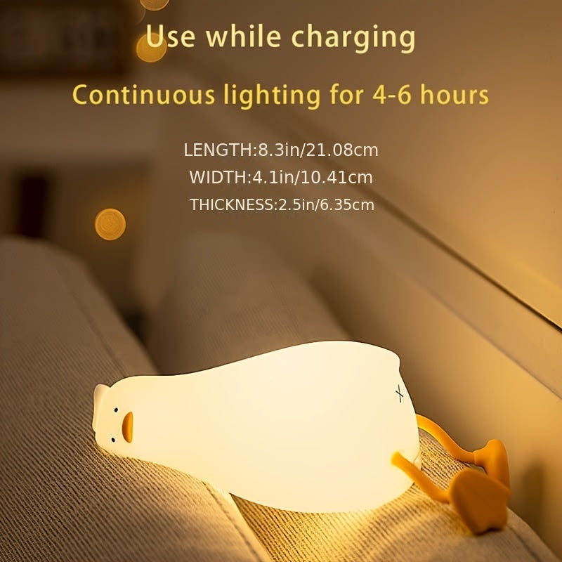 Stornfield | Sleeping Duck Lamp - Dimmable Rechargeable Silicone Night Light