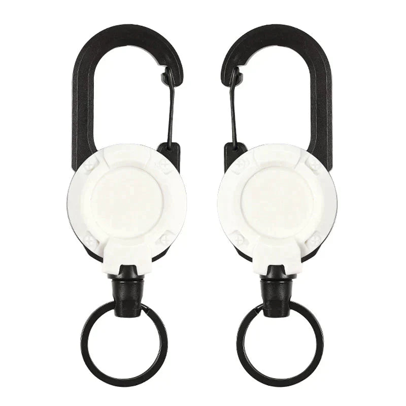 Automatic retractable key holder made of wire rope for outdoor use | Stornfield