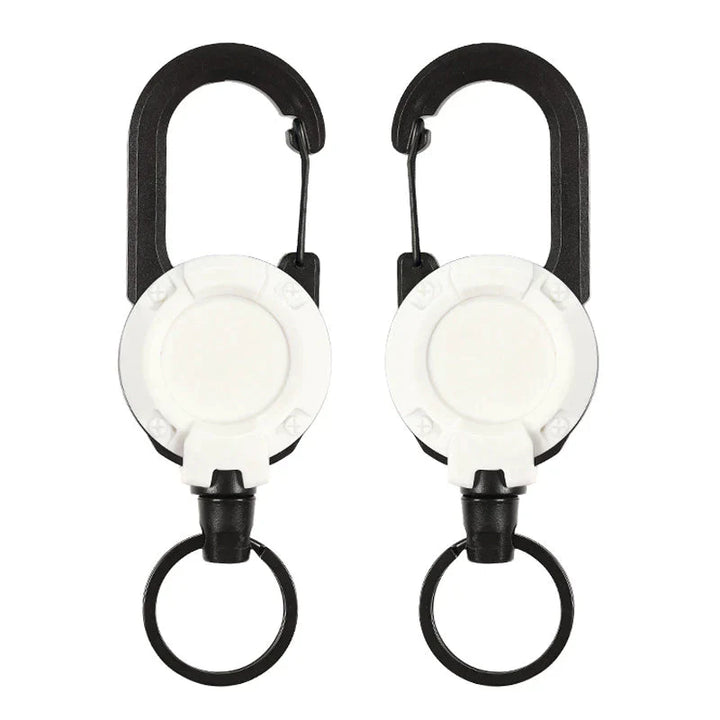 Tactical Anti-theft Metal Cable Keychain Retractable Automatic Outdoor Luya | Stornfield