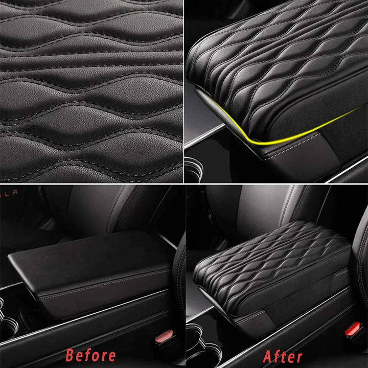 Stornfield | Armrest cushion in leather (Universal style)