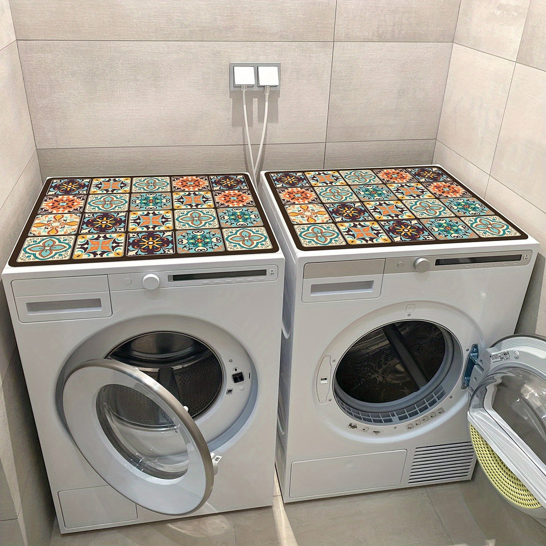 Washing Machine Cover Mat Retro Mosaic | Stornfield