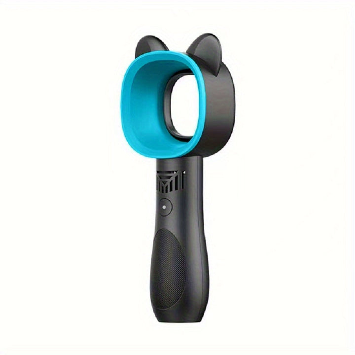 1pc USB Rechargeable Bladeless Handheld Fan - Portable Mini Desk Fan with 3 Speeds for Travel, Camping, Office, and Room Use | Stornfield