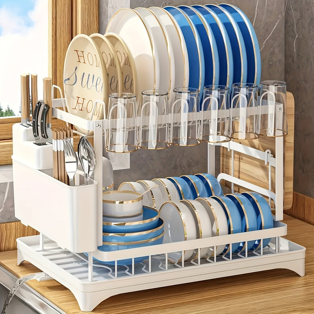 Draining rack 2 tiers with drainage | Stornfield