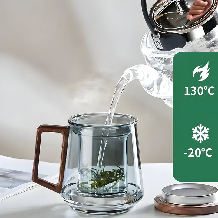 ArtisanBrew Cup – Heat-resistant glass tea cup | Stornfield