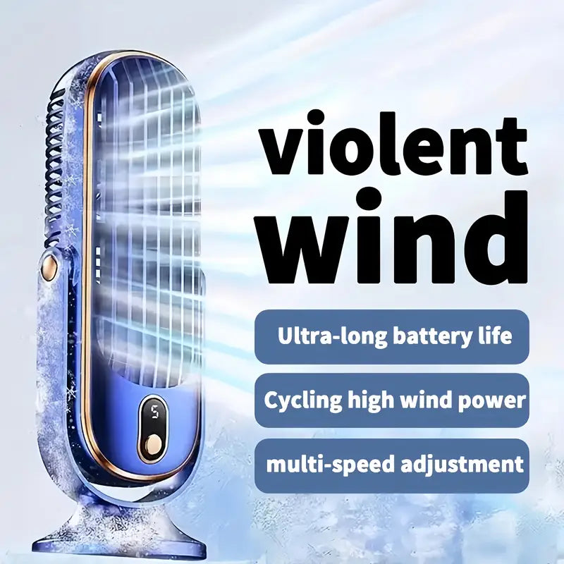 Portable Mini Air Conditioner with USB Charging – 5 Speeds & 720° Rotation | Stornfield