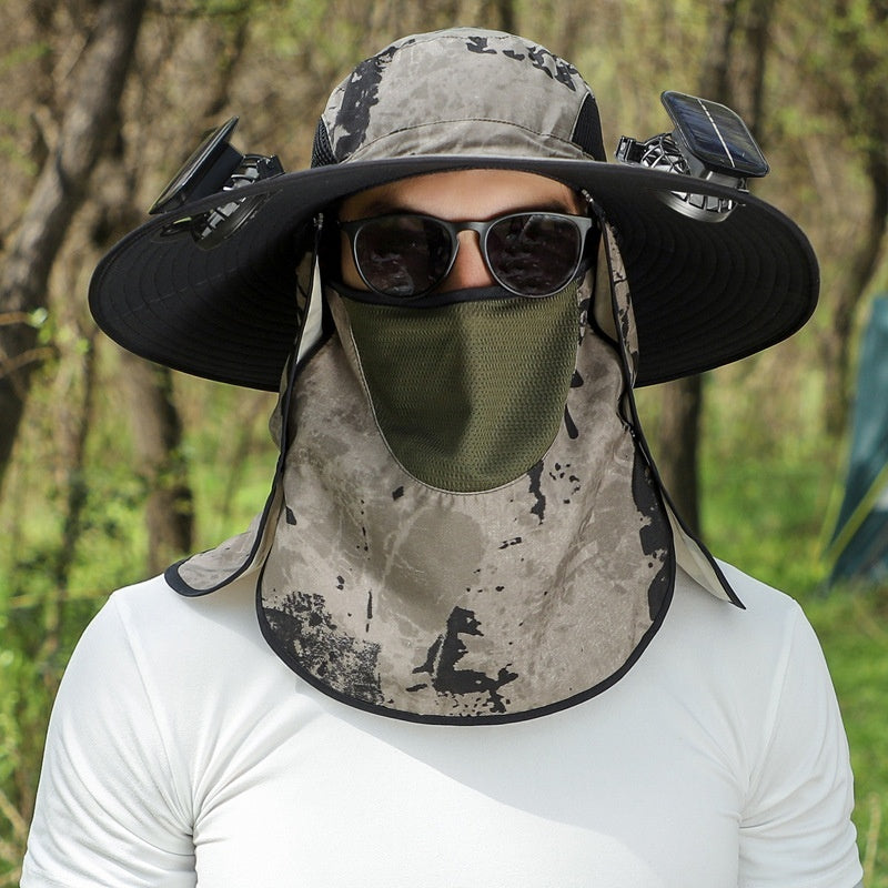 Quick-drying Solar Fan Outdoor Big Brim Sun Hat | Stornfield