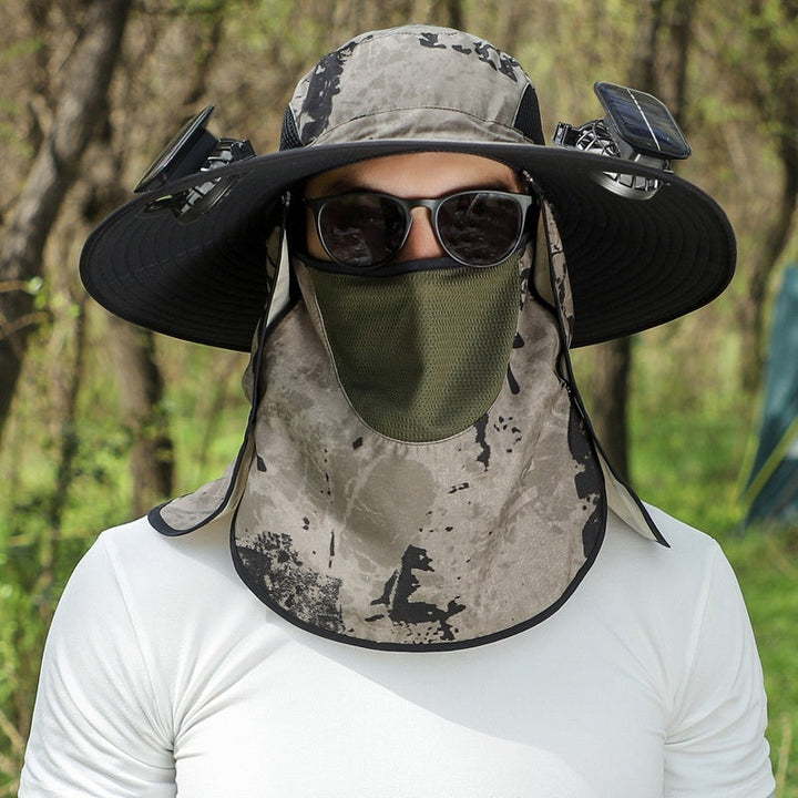 Quick-drying Solar Fan Outdoor Big Brim Sun Hat | Stornfield