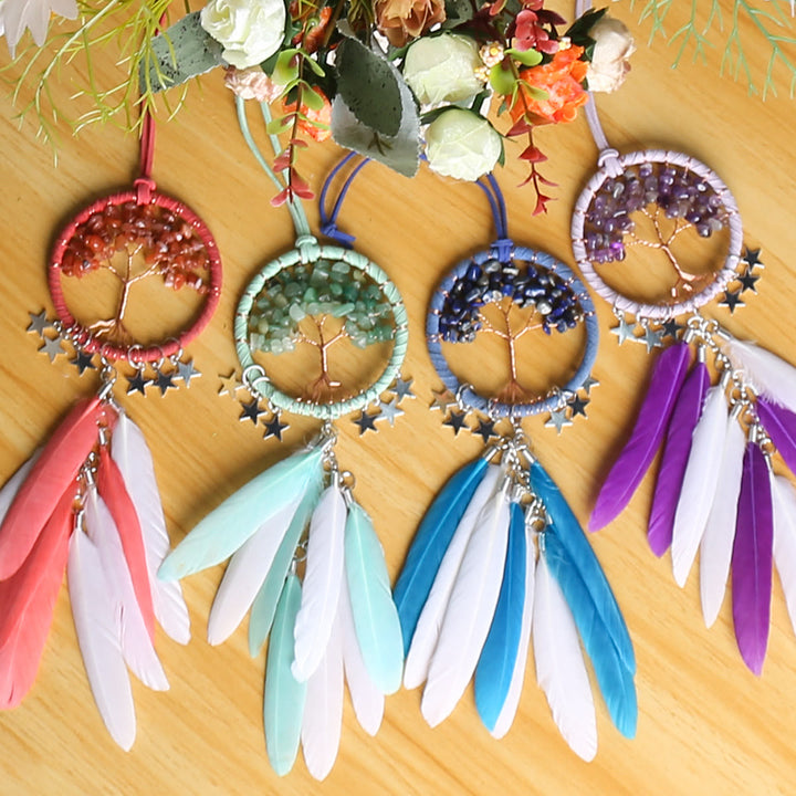 Stornfield | Frendorf Tree of Life Gemstone Dream Catcher Hanging Jewelry