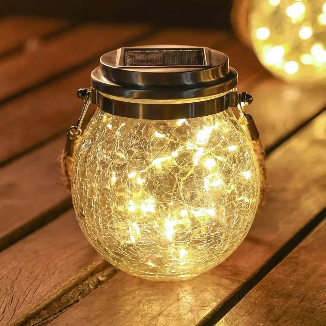 Sustainable solar glass lamp for stylish outdoor lighting | Stornfield
