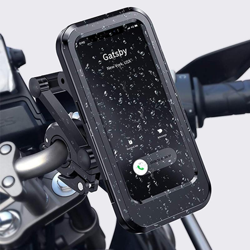 RideCharge Pro – Waterproof Phone Holder with USB and 15W Wireless Charging for Bicycle and E-Bike | Stornfield