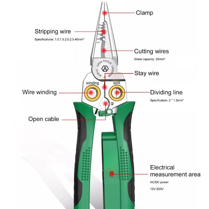 Stornfield | 8-in-1 Multi-Tool Electrical Wire Stripper