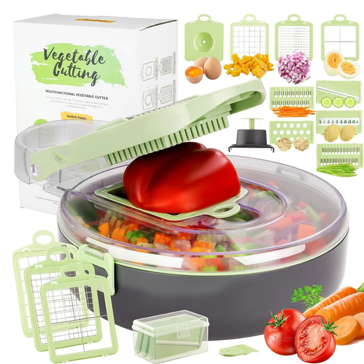 9-in-1 Chopper Slicer Dicer Kitchen Vegetable Cutter with Container | Stornfield
