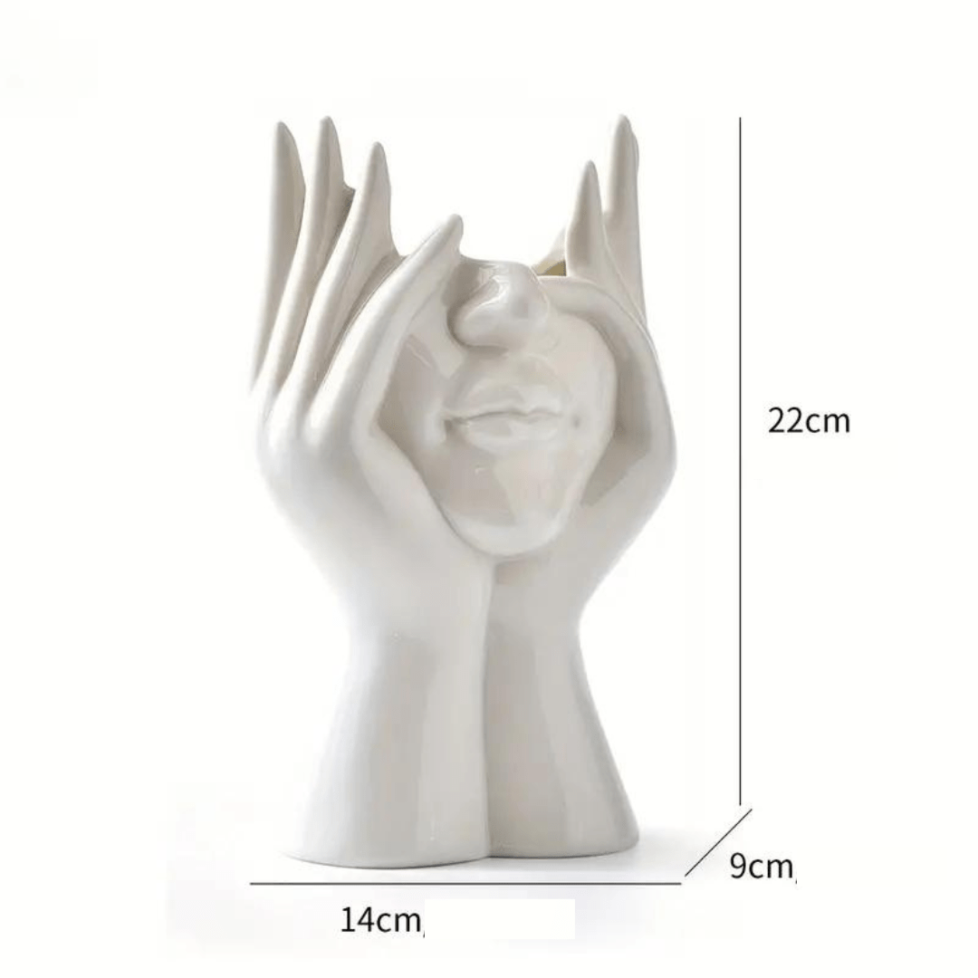 "Unique and Modern Ceramic Vase, Decorative Flower Vase for Living Room and Office" | Stornfield
