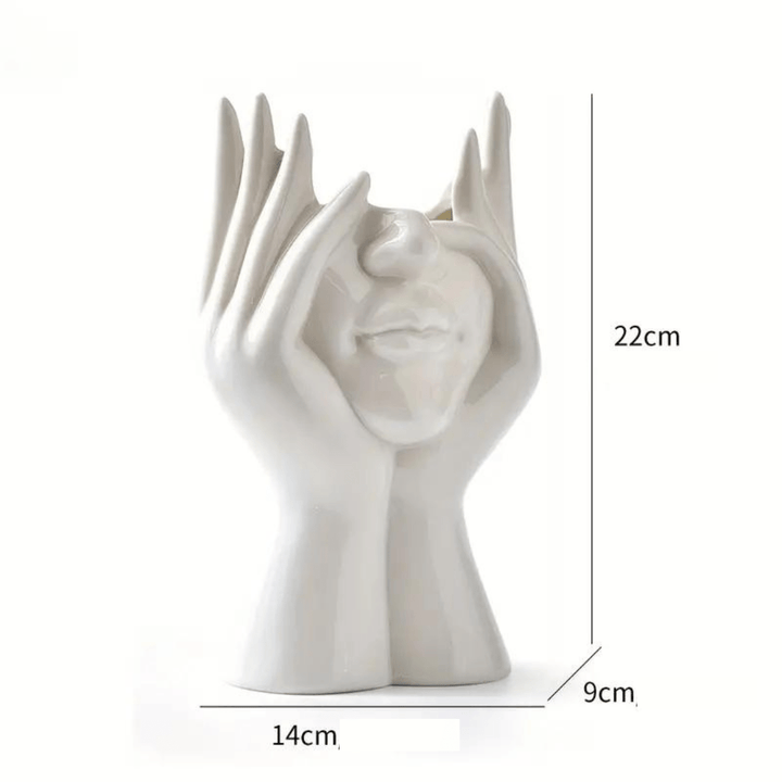 "Unique and Modern Ceramic Vase, Decorative Flower Vase for Living Room and Office" | Stornfield