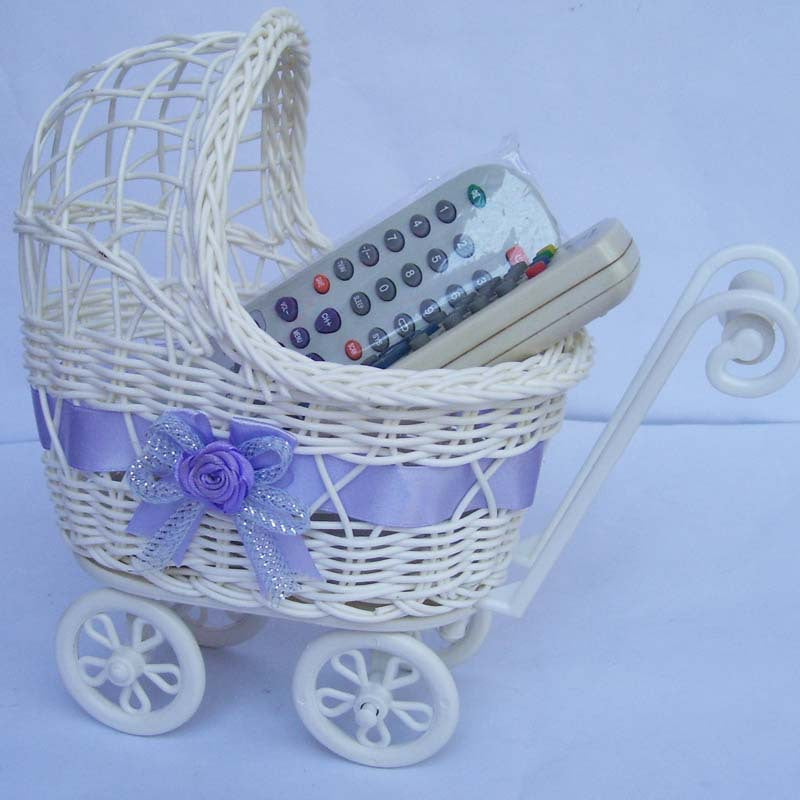 Decorative Wicker Doll Pram Stornfield