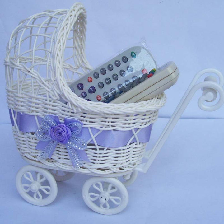Decorative Wicker Doll Pram Stornfield