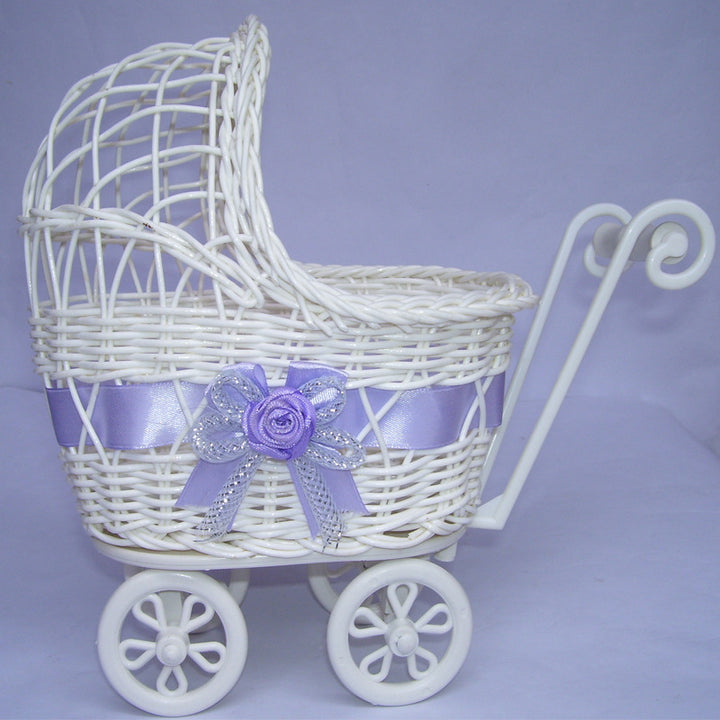 Decorative Wicker Doll Pram Stornfield