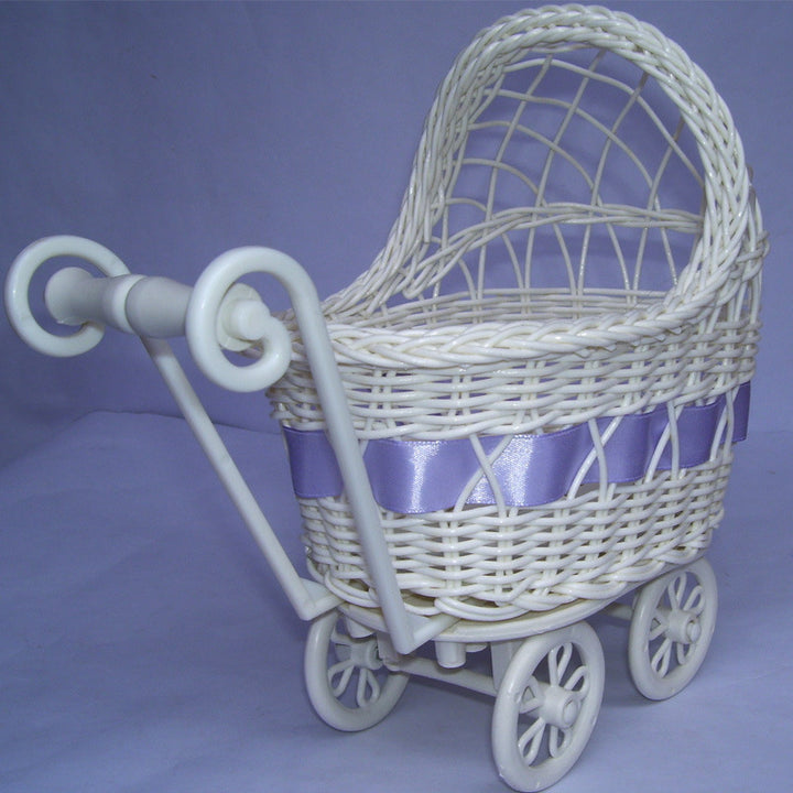 Vintage Woven Doll Pram Basket Stornfield