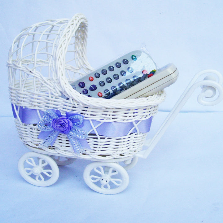 Vintage Woven Doll Pram Basket Stornfield