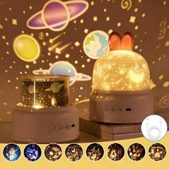 BunnyBeam Light - Casual Cute Bunny Projector Night Light for Kids | Stornfield