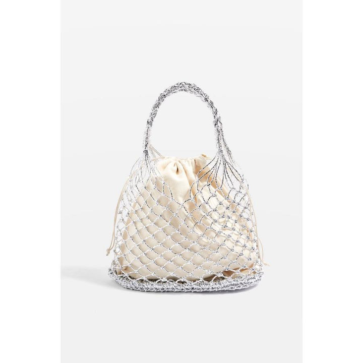 Hand-knotted mesh tote bag with luxurious lining Stornfield
