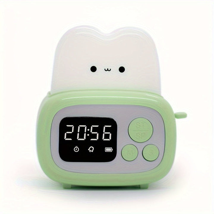 Adorable LED Alarm Clock with USB Rechargeable Battery | Stornfield