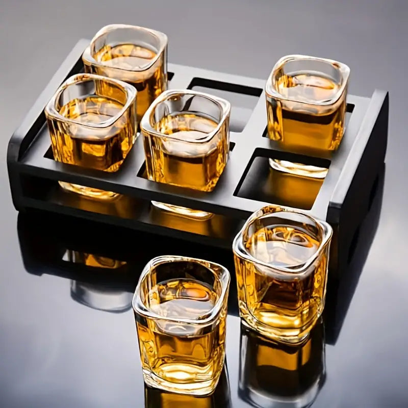 AurumLux Whisky Glass Set - Crystal Glasses with Bowl | Stornfield