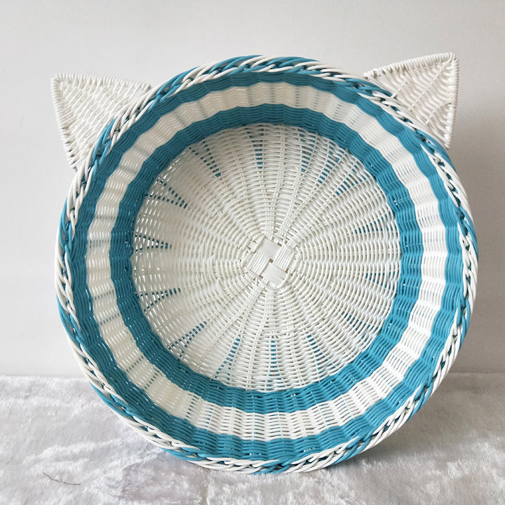 Cat Ear Woven Storage Basket Stornfield