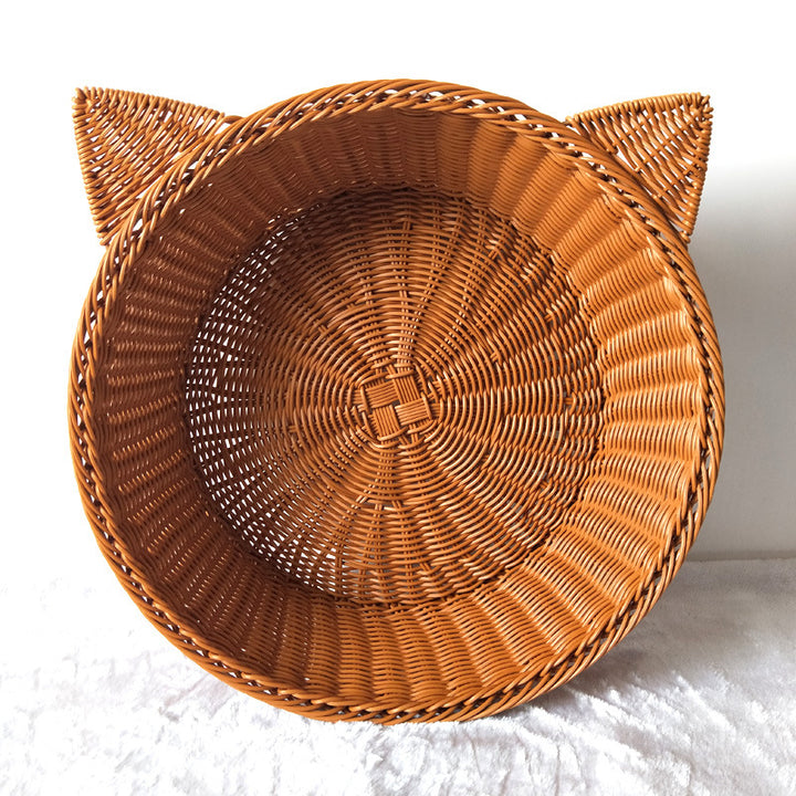 Cat Ear Woven Storage Basket Stornfield