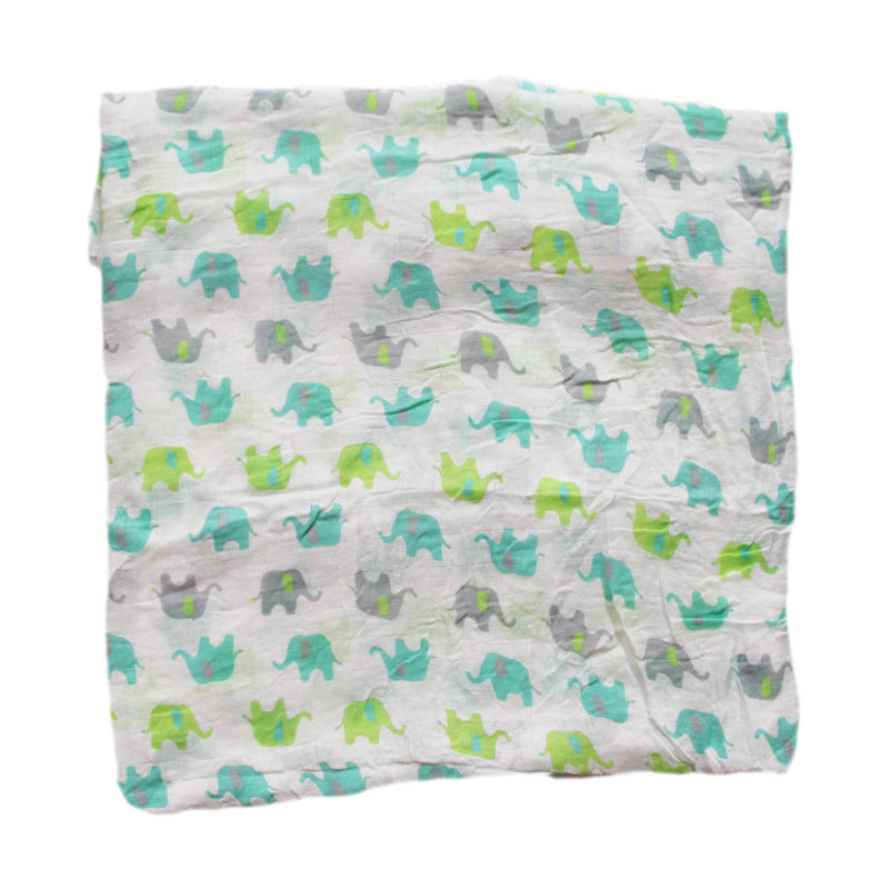 Organic Cotton Dinosaur Print Muslin Swaddle Stornfield