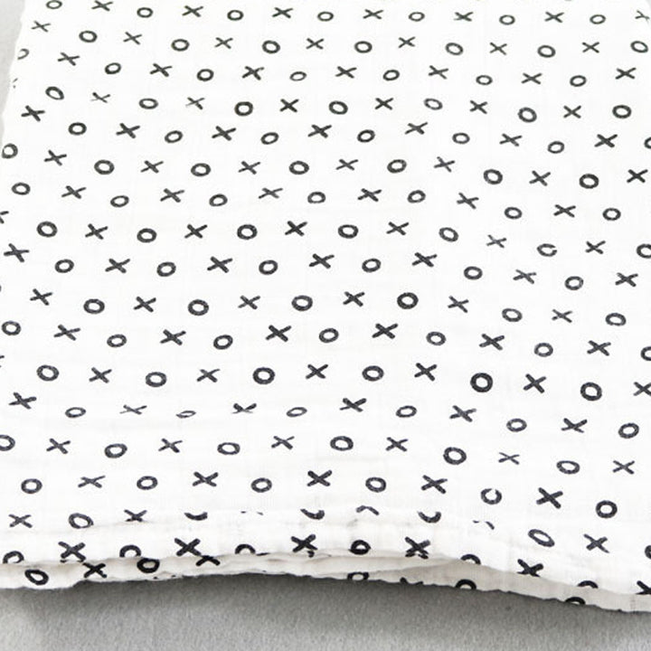 Cotton Muslin Baby Blanket with Heart Pattern Stornfield