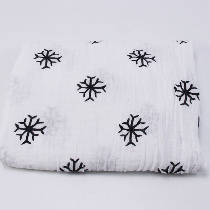 Cotton Muslin Baby Blanket with Heart Pattern Stornfield