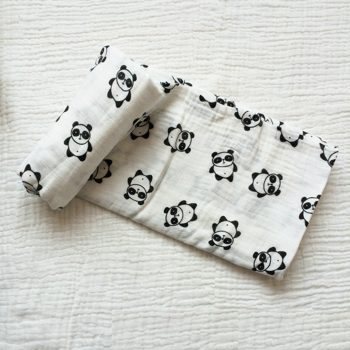 Cotton Muslin Baby Blanket with Heart Pattern Stornfield