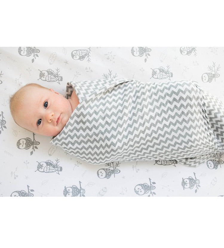 Cotton Muslin Baby Blanket with Heart Pattern Stornfield