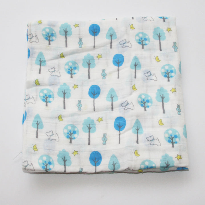 Cotton Muslin Baby Blanket with Heart Pattern Stornfield