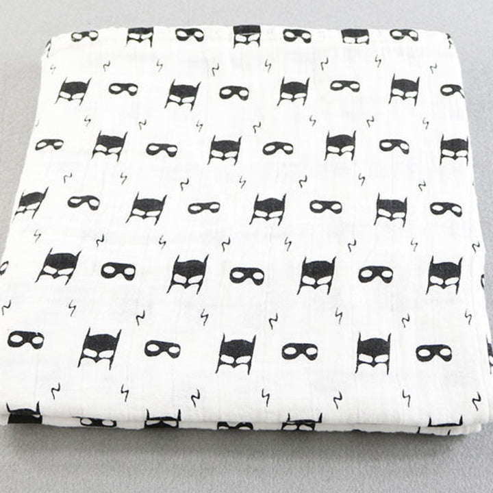 Cotton Muslin Baby Blanket with Heart Pattern Stornfield