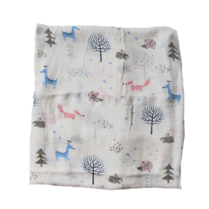 Organic Cotton Dinosaur Print Muslin Swaddle Stornfield