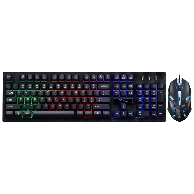 RGB Backlit Mechanical Keyboard and Gaming Mouse Combo Stornfield