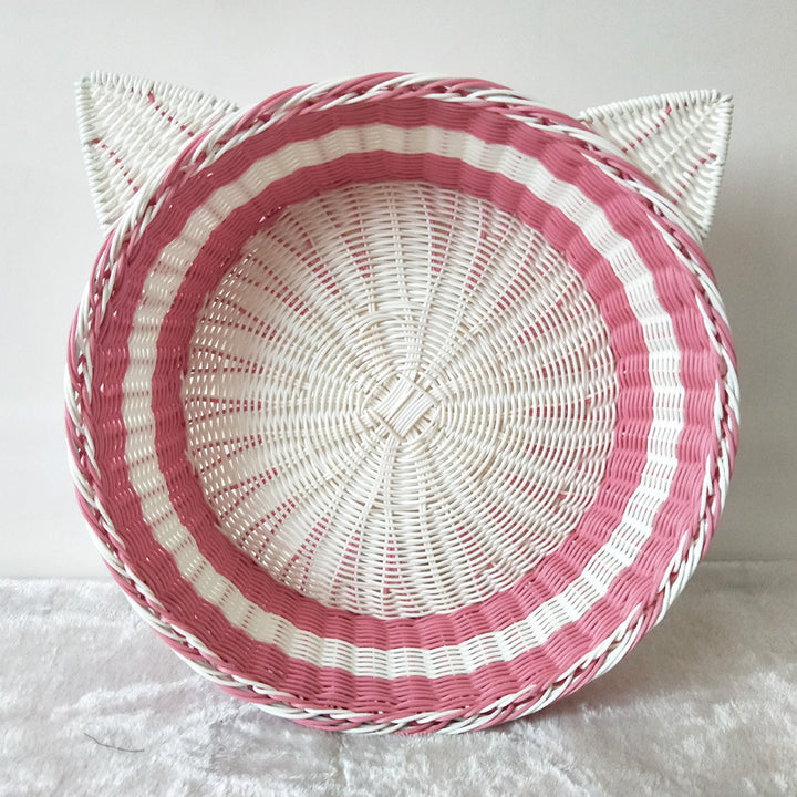 Cat Ear Woven Storage Basket Stornfield