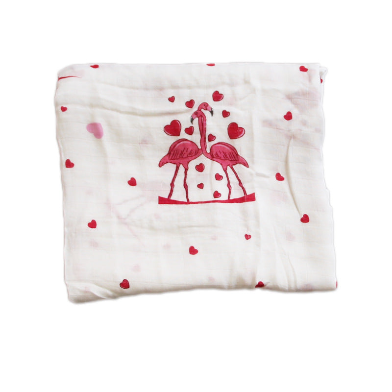 Organic Cotton Dinosaur Print Muslin Swaddle Stornfield