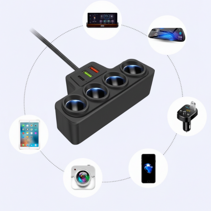 VoltMaxx 7-in-1 PowerHub — Charge all devices simultaneously and stay safely and stress-free connected at all times | Stornfield