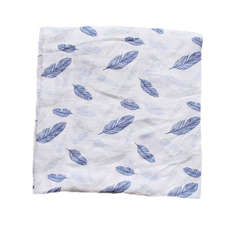 Organic Cotton Dinosaur Print Muslin Swaddle Stornfield