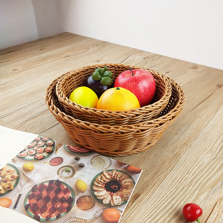 Natural Woven Serving Bowl Set Stornfield
