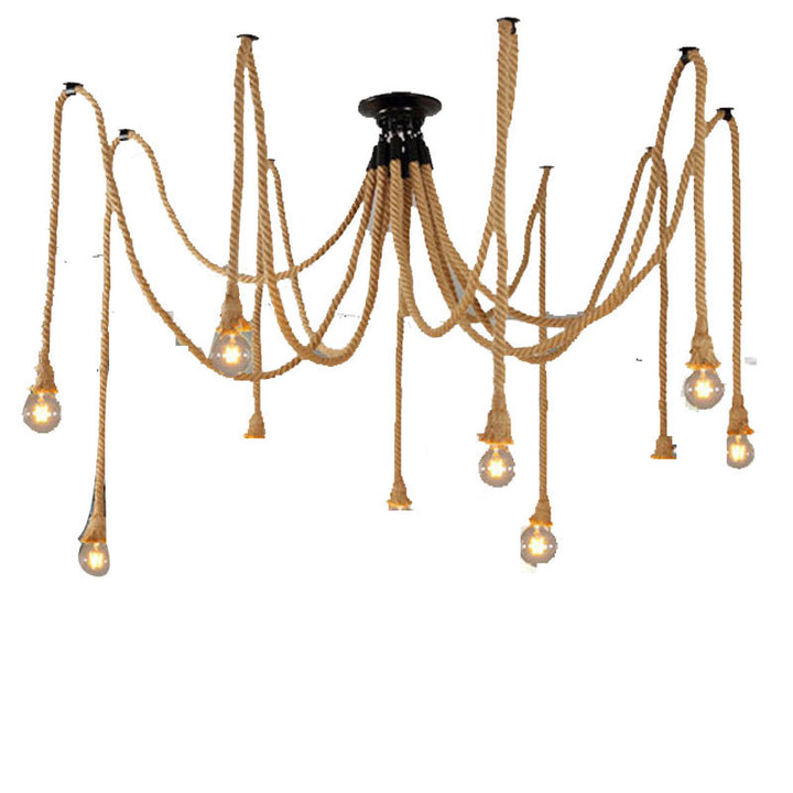 Rustic Rope Pendant Light