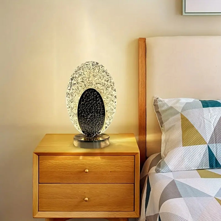 Stornfield | Modern and Luxurious Peacock Table Lamp - CrystalGlow