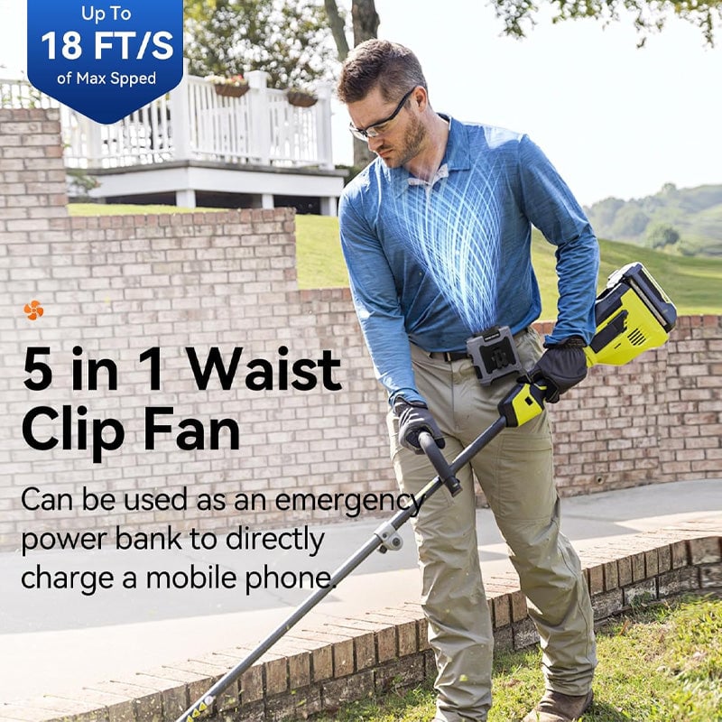 AirBelt Hands-free Belt Fan USB | Stornfield
