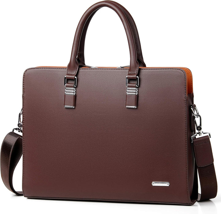 Genuine Leather Multi-Compartment Business Briefcase for Professionals | Stornfield